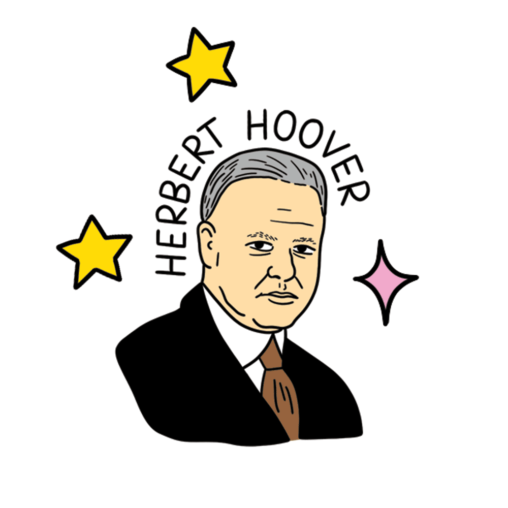 Illustration of Herbert Hoover