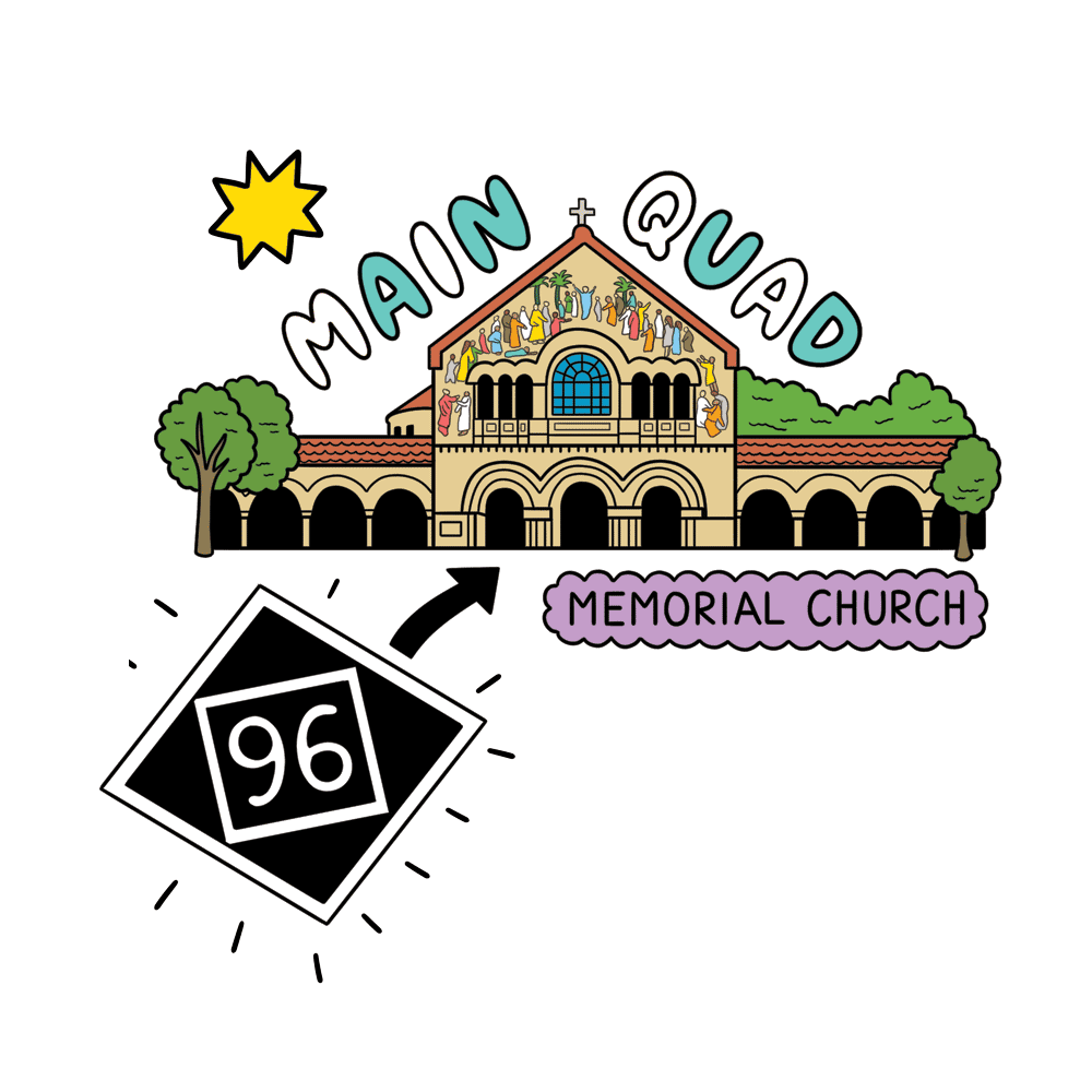 Illustration of Stanford's Main Quad