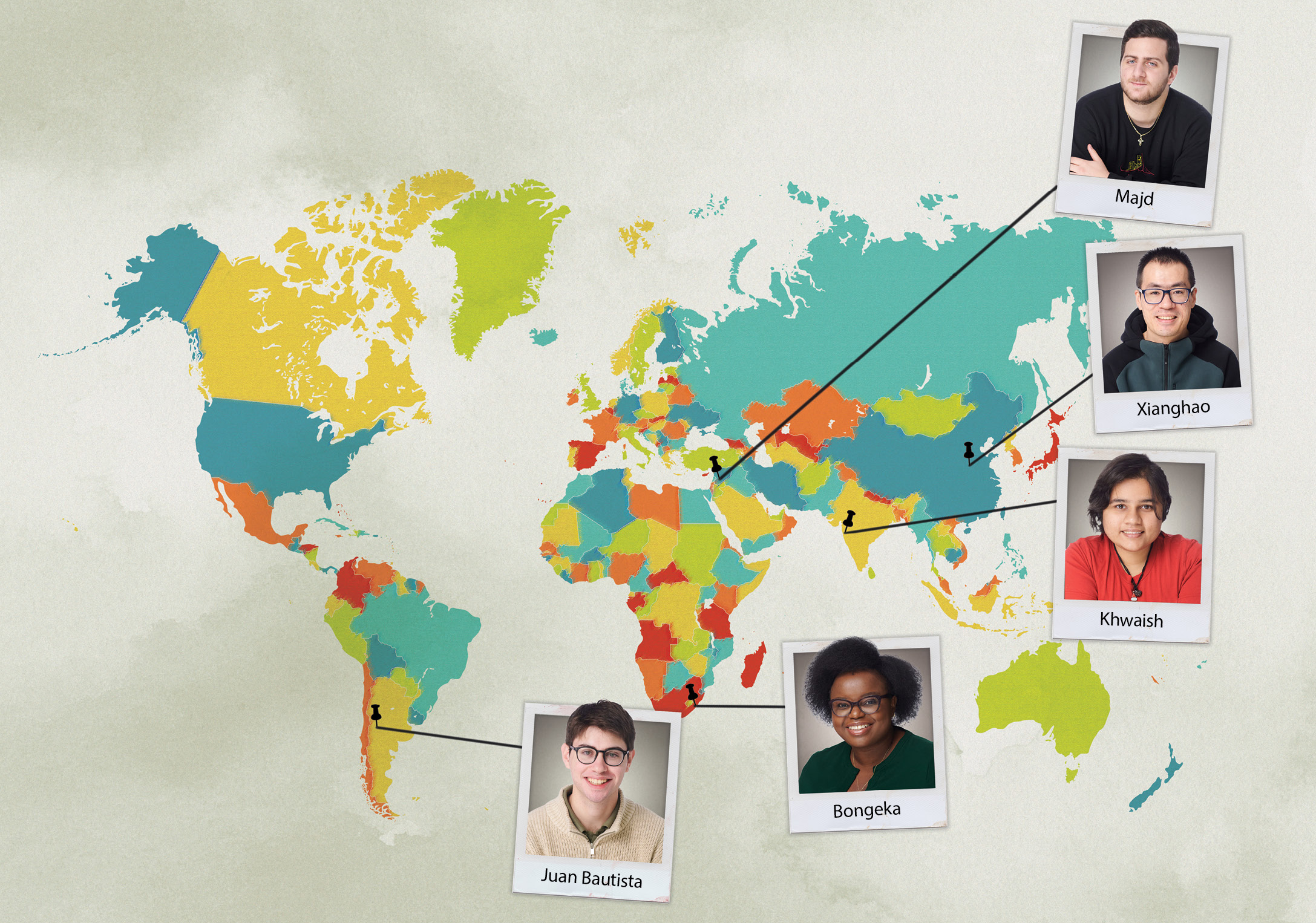 Map of students
