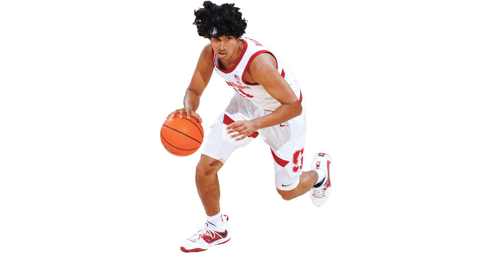 Ryan Agarwal playing basketball